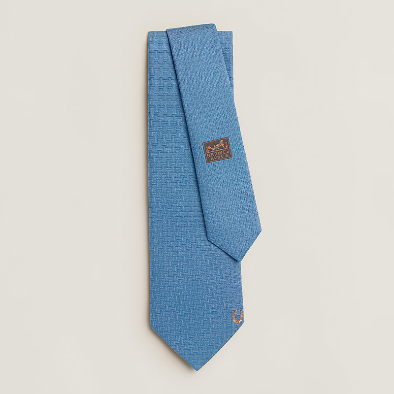 Unie Fer a Cheval tie - Blue | Hermès Thailand